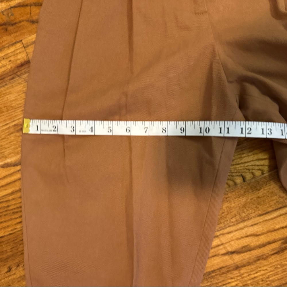 Uncle Studios Cotton Bloomers size small nwot High-Waisted camel Trousers - Picture 8 of 11